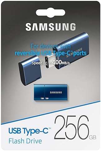 Samsung Type-C USB Flash Drive, 256GB, Transfers 4GB Files in 11 Secs w/Up to 400MB/s USB 3.2 Gen 1 Read Speeds, Compatible w/USB 3.0/2.0, Waterproof, 2022, Blue, MUF-256DA/AM - Image 3