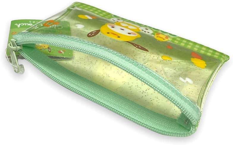 Friend Sanrio Pochacco Accessories Cosmetic Flat vinyl Mini pouch Zipper Case Bag 4.7 in (W) × 3.0 in (H) - Image 3