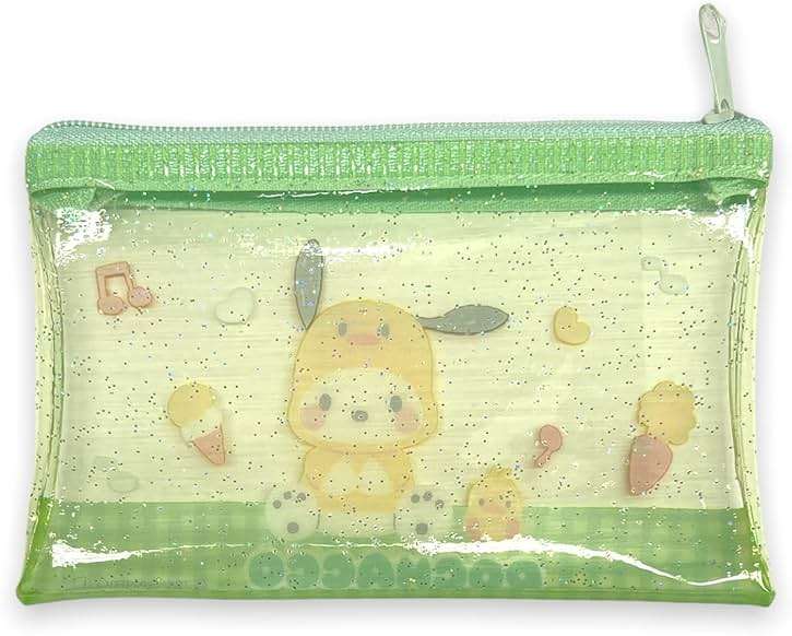 Friend Sanrio Pochacco Accessories Cosmetic Flat vinyl Mini pouch Zipper Case Bag 4.7 in (W) × 3.0 in (H) - Image 6
