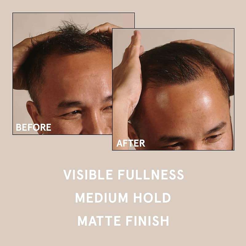 Keeps Thickening Pomade for Men - Matte Finish Medium Hold Styling Pomade - Biotin Hair Styling for Fuller Thicker Looking Hair - Ethanol & Propylene Glycol Free - Travel Size - 3 Oz - Image 9