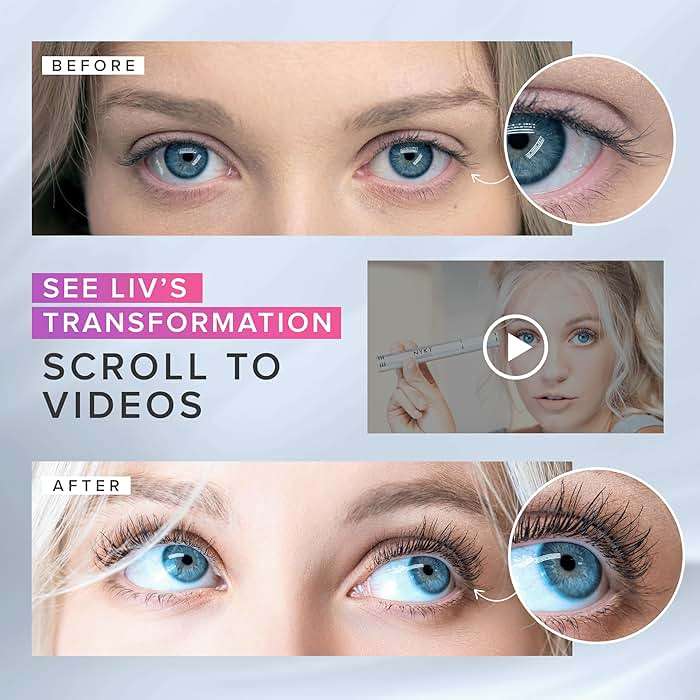 NYK1 CONCENTRATED Lash Serum For Eyelash Growth (XL - 8ml) LashForce Eyelash Serum To Grow Lashes Longer And Thicker - Eye Lash Enhancing Formula With Easy Application And Long Lasting Results - Image 8