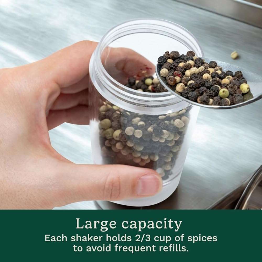 Cuisinart CSS-2424 Gravity Salt and Pepper Spice Mill with Blue LED Light, 2/3 Cup Capacity - Image 6