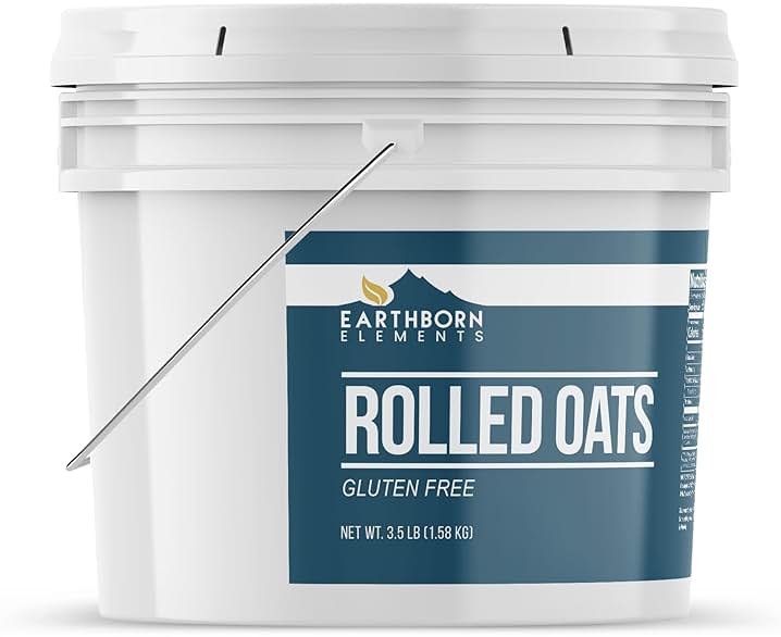Earthborn Elements Gluten Free Rolled Oats 1 Gallon, Old Fashioned Oats, Bulk Size - Product Image