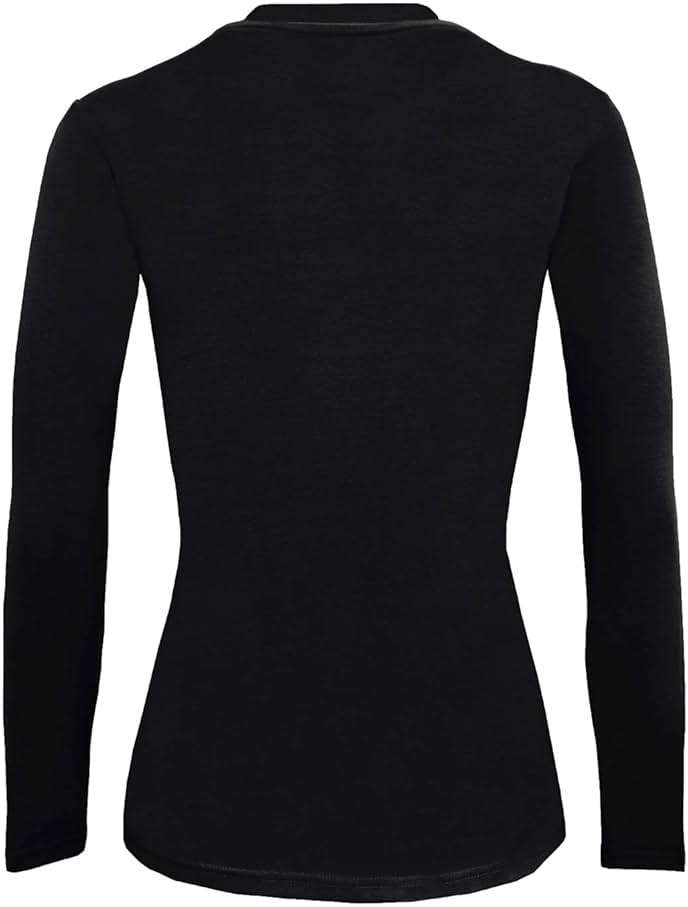 Natural Uniforms Women's Under Scrub Tee Crew Neck Long Sleeve T-Shirt - Image 3