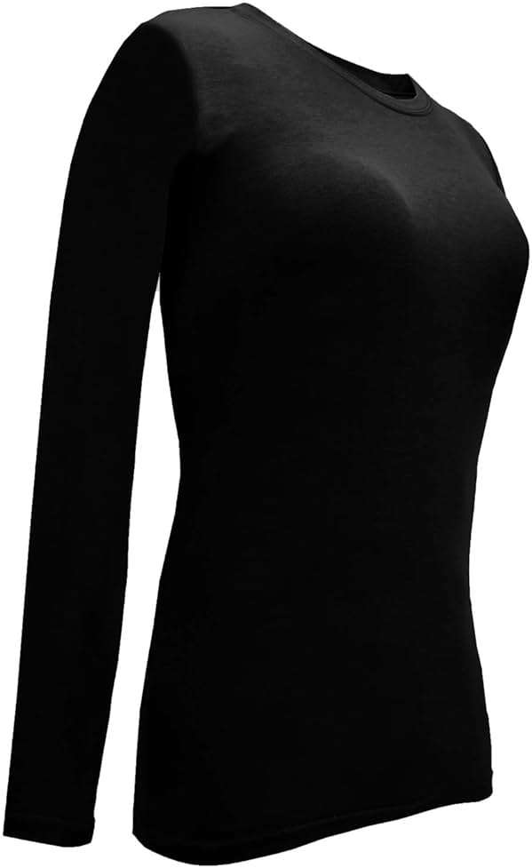 Natural Uniforms Women's Under Scrub Tee Crew Neck Long Sleeve T-Shirt - Image 4