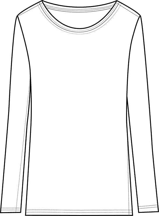 Natural Uniforms Women's Under Scrub Tee Crew Neck Long Sleeve T-Shirt - Image 6