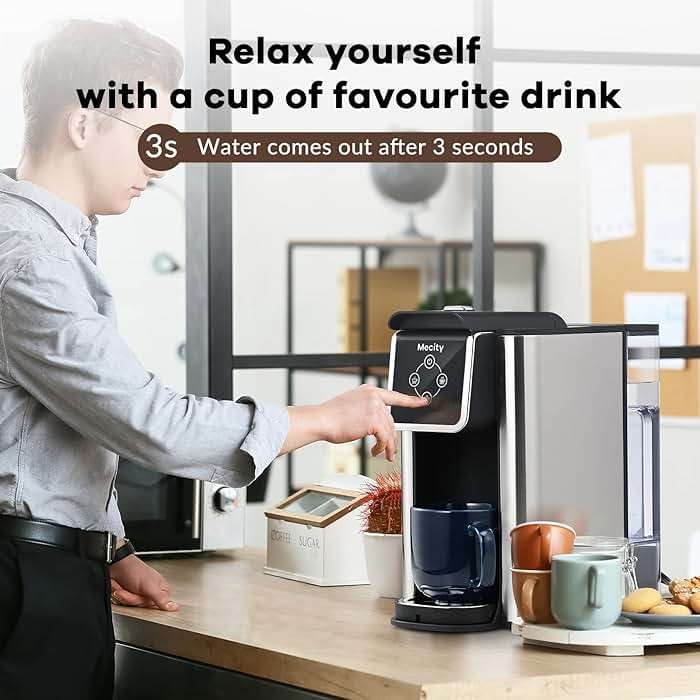 Mecity Coffee Maker 3 in 1 Single Serve Coffee Machine, Compatible with K cup Capsules, Instant Coffee Pot, Tea maker, 6,8,10 Oz Cup, Removable 50 Oz Water Reservoir, 120V 1150W - Image 6