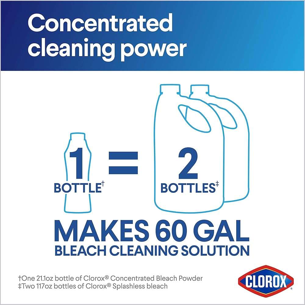 Clorox Concentrated Bleach Powder, 21.1 oz - Image 2