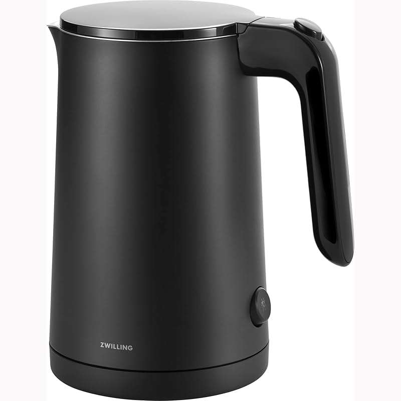 ZWILLING Enfinigy Cool Touch 1-Liter Electric Kettle, Cordless Tea Kettle & Hot Water - Black - Image 1