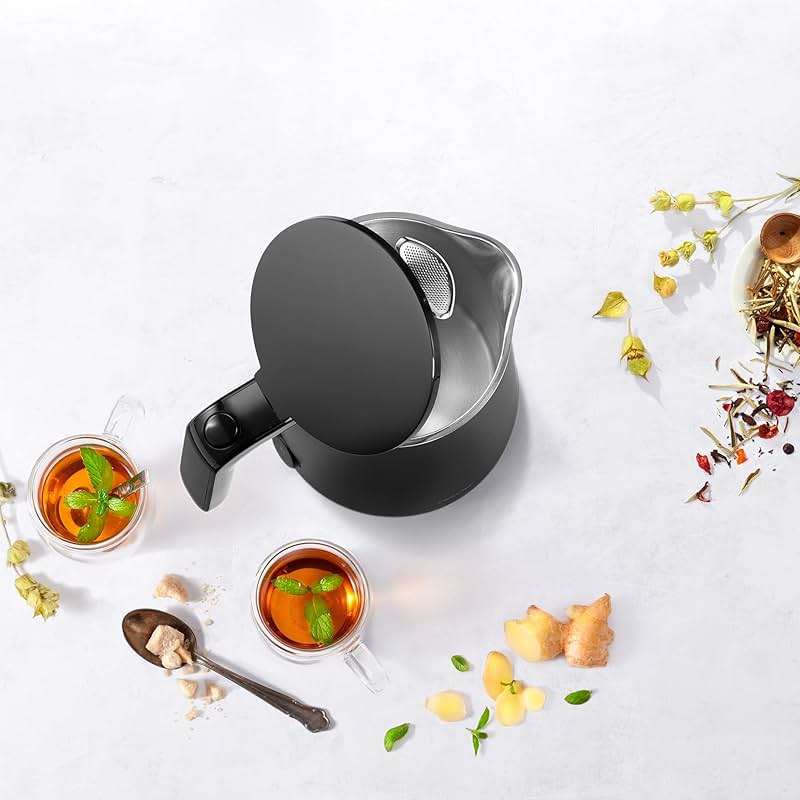 ZWILLING Enfinigy Cool Touch 1-Liter Electric Kettle, Cordless Tea Kettle & Hot Water - Black - Image 4