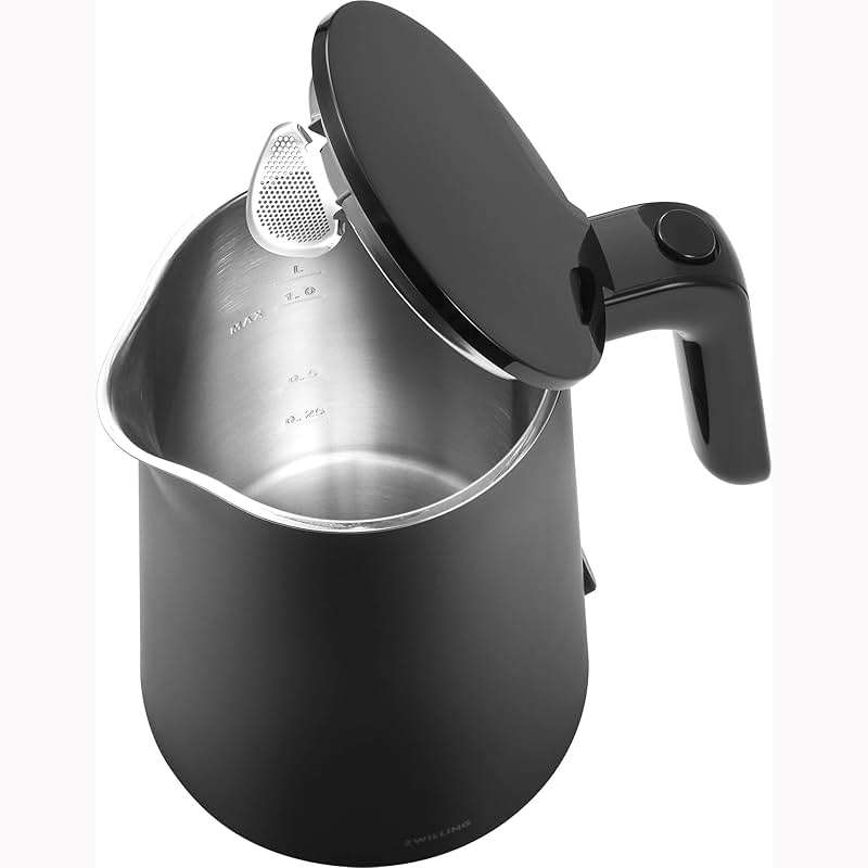 ZWILLING Enfinigy Cool Touch 1-Liter Electric Kettle, Cordless Tea Kettle & Hot Water - Black - Image 6