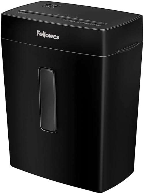 Fellowes P-40C 8 Sheet Cross-Cut Deskside Paper Shredder for Home Office - Image 1
