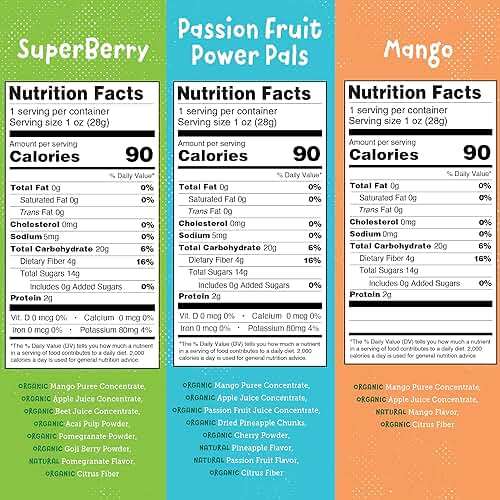 YOU LOVE FRUIT - Fruit Snacks Variety Pack 30 count, 100% Natural Gluten-Free, Vegan, Low Carb, Low Fat Fruit Kosher Snacks for Kids, College Students, Teachers and Offices, Healthy Fruit Snacks (passion fruit, super berry, mango) - Image 2