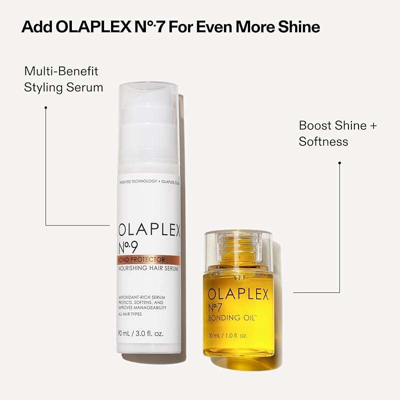 Olaplex Nº. 9 Bond Protector: Nourishing Hair Serum & Heat Protectant | Softens, Nourishes & Reduces Tangle & Static | For Coily, Curly, Straight, and Wavy, 90 mL / 3.0 Fl Oz - Image 7