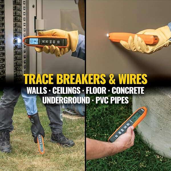 Klein Tools ET450 Advanced Underground Circuit Breaker Finder and Wire Tracer Kit for Energized and Non-Energized Breakers, Fuses, and Wires - Image 3