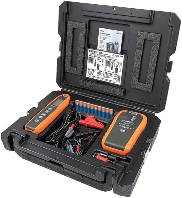 Klein Tools ET450 Advanced Underground Circuit Breaker Finder and Wire Tracer Kit for Energized and Non-Energized Breakers, Fuses, and Wires - Image 10