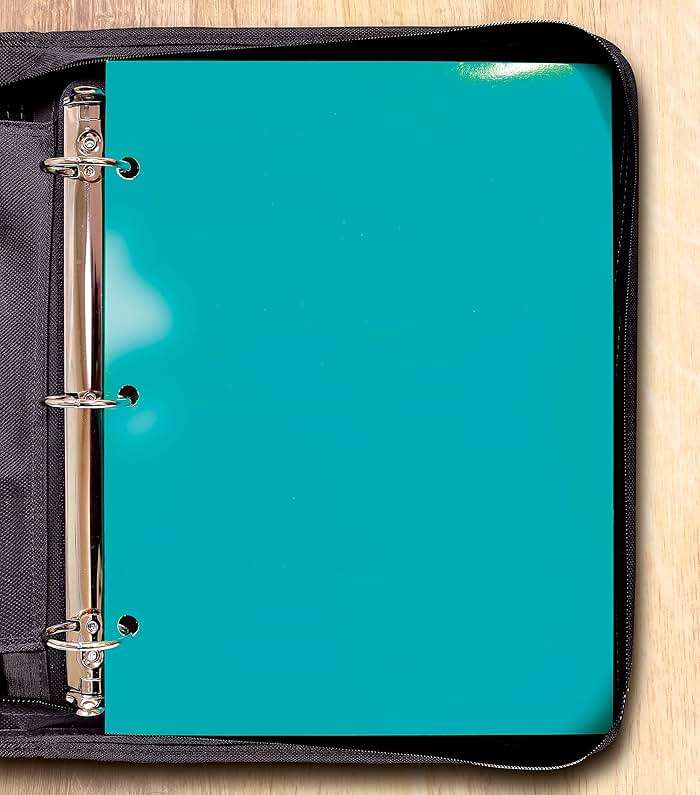 Better Office Products 4 Pocket Glossy Laminated Paper Folders (6 Pack), 3 Hole Punch Portfolios, Assorted Colors,(Brights) - Image 6