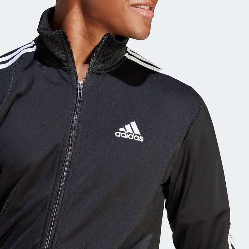 adidas Men's Basic 3-Stripes Tricot Track Suit - Image 2