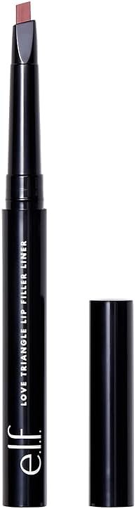 e.l.f. Love Triangle Lip Filler Liner, 2-in-1 Lipliner Pencil For Sculpting & Filling, Long-Lasting Intense Color, Vegan & Cruelty-Free, Soft Pink - Product Image