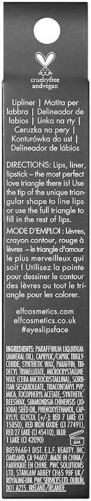 e.l.f. Love Triangle Lip Filler Liner, 2-in-1 Lipliner Pencil For Sculpting & Filling, Long-Lasting Intense Color, Vegan & Cruelty-Free, Soft Pink - Image 6