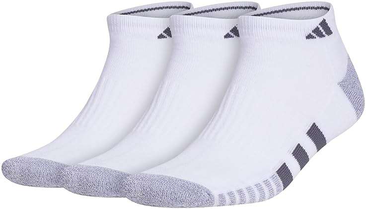 adidas Men's Cushioned Low Cut Ankle Socks (3 Pairs) Durable & Comfortable - Image 1