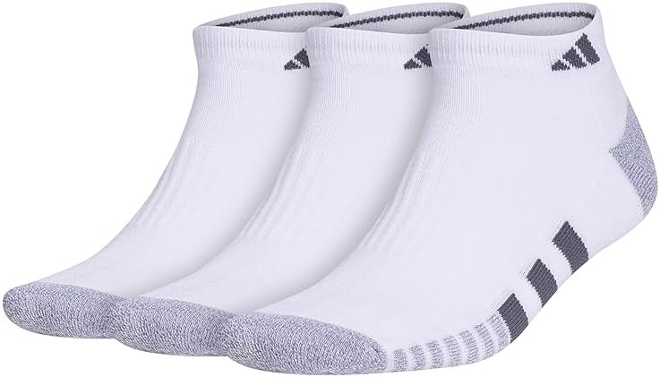 adidas Men's Cushioned Low Cut Ankle Socks (3 Pairs) Durable & Comfortable - Product Image