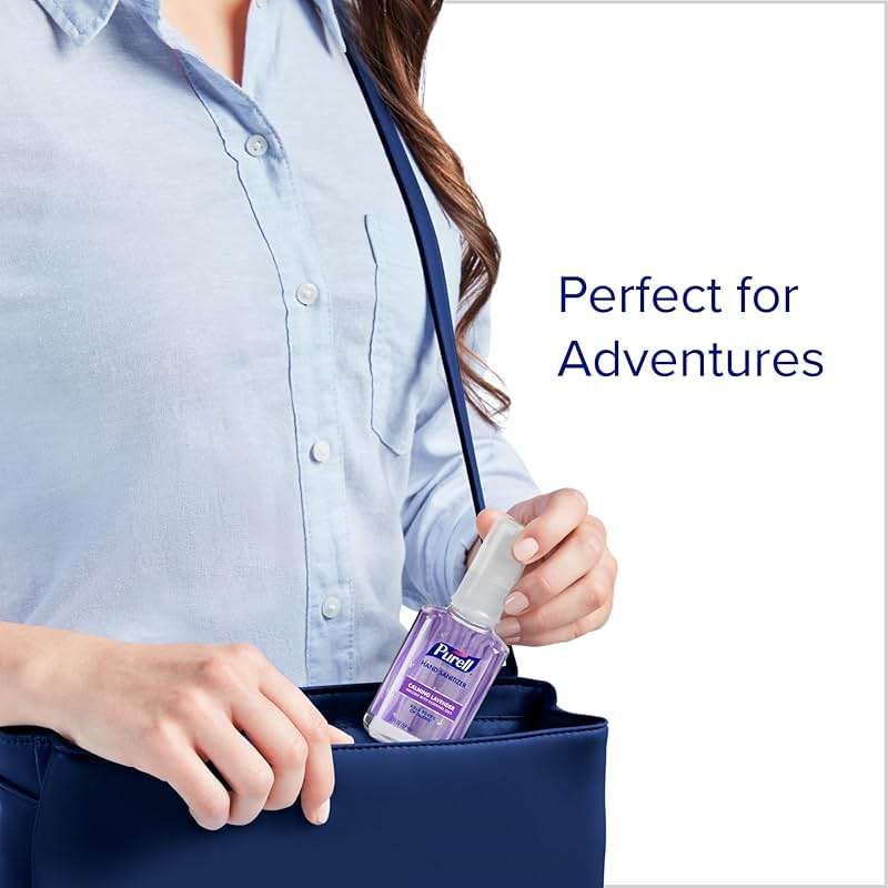 Purell Advanced Hand Sanitizer Gel Infused with Essential Oils, Calming Lavender, 2 fl oz Travel-Size Pump Bottle (Pack of 6), 3905-04-EC - Image 6