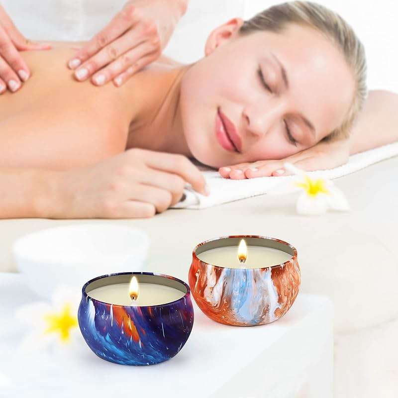 YOROXRG 16 Pack Scented Candles Gift Set - 2.5oz Strong Fragrance Natural Soy Wax Candles in Portable Travel Tin Jars - Perfect for Home Decoration and Gifting - Image 6
