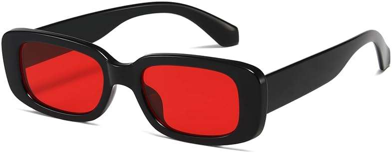 kimorn Rectangle Sunglasses for Women Men Trendy Retro Fashion Sun Glasses 90’s Vintage UV 400 Protection Square Frame K1200 - Image 1
