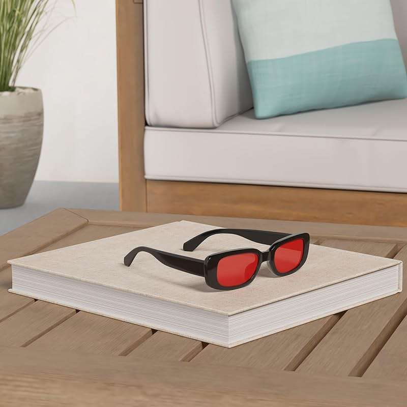 kimorn Rectangle Sunglasses for Women Men Trendy Retro Fashion Sun Glasses 90’s Vintage UV 400 Protection Square Frame K1200 - Image 2