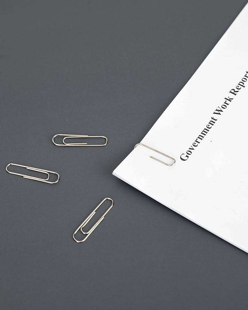 PAPERPAL Paperclips for Office School & Personal Use, #1 Smooth Paper Clip (1-2/7"), 600 Medium Paper Clips (6 Boxes of 100 Each), Silver | Medium paper clips for office, school and personal use, conveniently packed in 6 boxes of 100 each. - Image 7