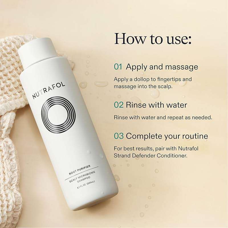 Nutrafol Shampoo, Cleanse and Hydrate Hair and Scalp, Improves Hair Volume, Strength and Texture, Physician-formulated for Thinning Hair, Color Safe, Sulfate Free - Image 8