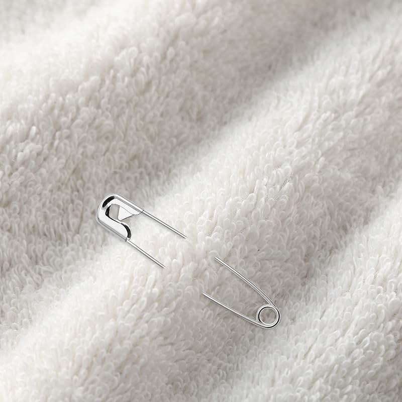 Qjaiune 500 PCS 38mm / 1.5 Inch Heavy Duty Quilting Safety Pins, Medium Silver Metal Sewing Pins for DIY Crafts Jewelry Making Baby Clothing (Nickel Plated)": " - Image 7
