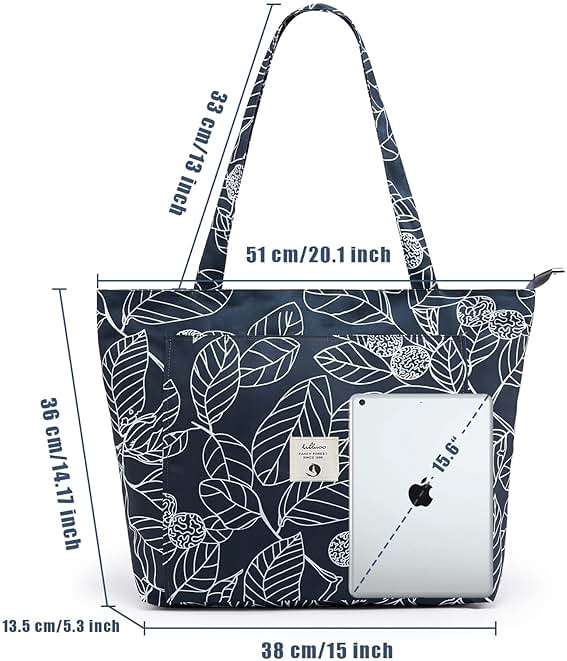 WLLWOO WLLWOO Yoga Bags for Women with Yoga Mats Bags Carrier Carryall Canvas Tote for Pilates Shoulder for Travel Office Beach Workout - Image 3