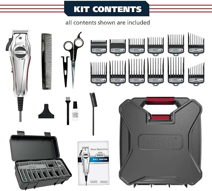 Wahl USA Pro Ultra Quiet High Torque Corded Hair Clipper for Ultra Quiet Operation and Cooler Operating Temperatures, Metal Housing with Bonus Hair Clipping Guard Caddy - Model 3000097 - Image 2