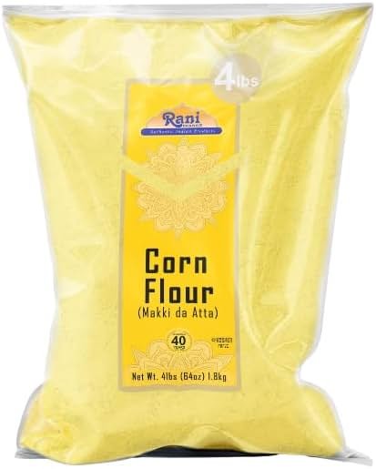 Rani Corn Flour (Makki ka Atta) 64oz (4lbs) 1.81kg Bulk ~ All Natural | Vegan | Gluten Friendly | NON-GMO | Indian Origin - Product Image