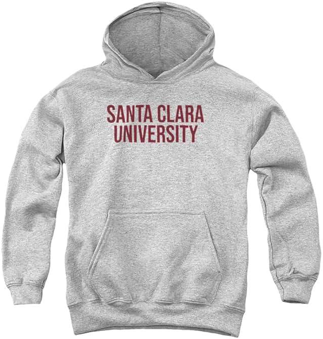 LOGOVISION Santa Clara University Official Stacked Youth Kids Boy/Girls Pull-Over Hoodie Sweatshirt - Image 1