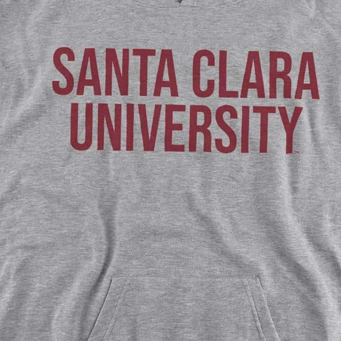 LOGOVISION Santa Clara University Official Stacked Youth Kids Boy/Girls Pull-Over Hoodie Sweatshirt - Image 2