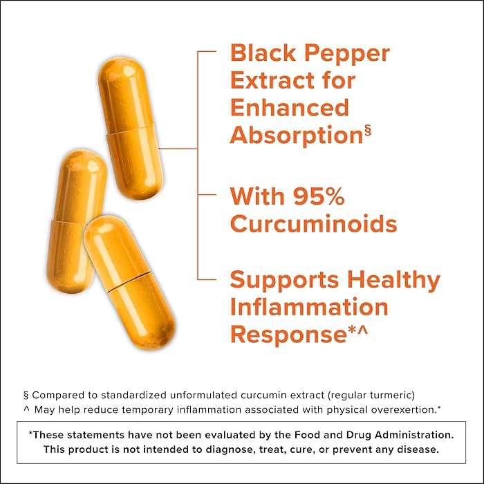 Qunol Turmeric Curcumin with Black Pepper & Ginger, 2400mg Turmeric Extract with 95% Curcuminoids, Extra Strength Supplement, Enhanced Absorption, Joint Support Supplement, 105 Count - Image 2