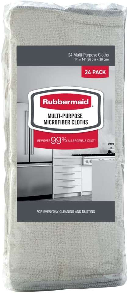 Rubbermaid Microfiber Cloth Towels 24 Pack 14"x14" Non-Scratch Reusable/Washable for Cleaning/Wiping/Polishing for Home/Kitchen/Car - Image 4
