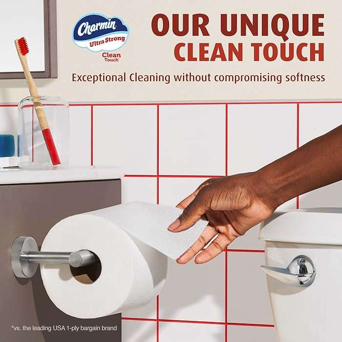 Charmin Ultra Strong Clean Touch Toilet Paper, 24 Family Mega Rolls = 120 Regular Rolls - Image 10