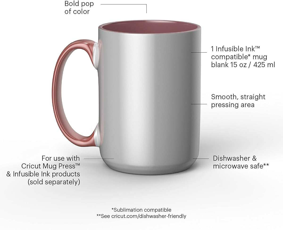 Cricut Mug Blank - Beveled, 15 oz, Miami - Image 4