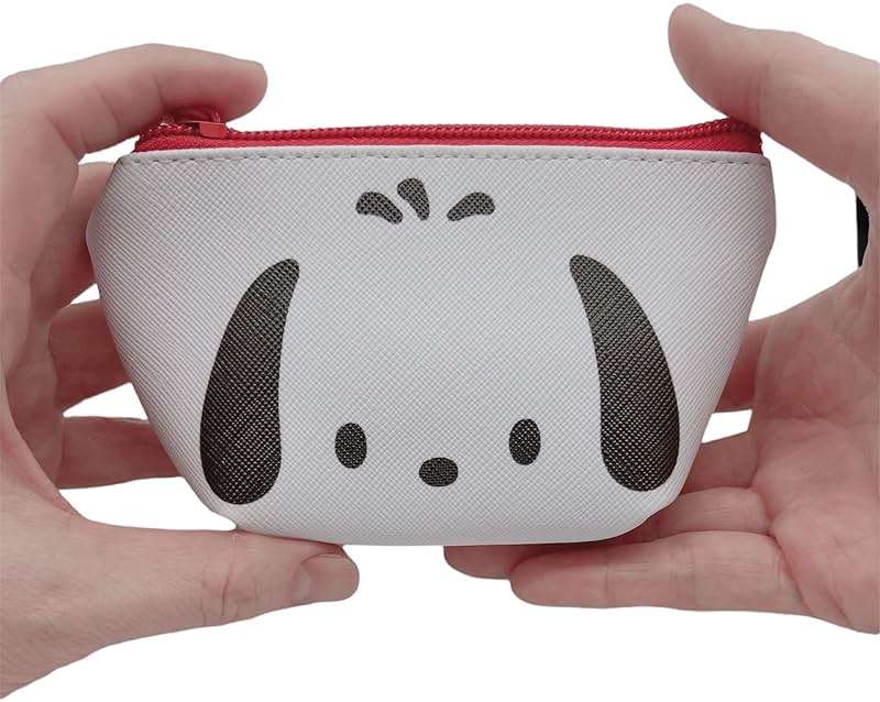 Sanrio Pochacco Face Boat Type Cosmetics Small Pouch Bag 4.3 in (W) × 3 in (H) × 2 in (D) - Image 7