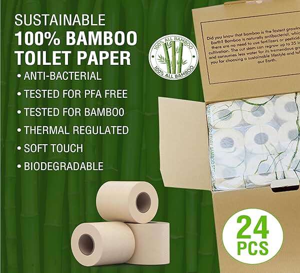 Bamboo Story, Bamboo Toilet Paper Unbleached, 24 Rolls, 3 Ply and 300 Sheets Bamboo Toilet Tissue - FSC Certified, Biodegradable, Chemical Free, Plastic Free, BPA Free, Septic Safe Toilet Paper - Image 6