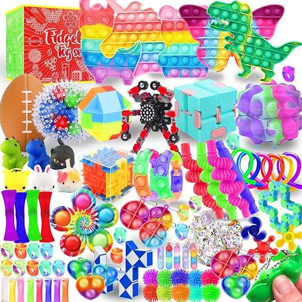 Fidget Toys, 120 Pack Party Favors for Kids 8-12 4-8, Sensory Toy for Autism Autistic Anxiety Children Boys Girls, Classroom Treasure Box Prizes Pinata Stocking Stuffers Gifts Carnival ADHD - Image 4
