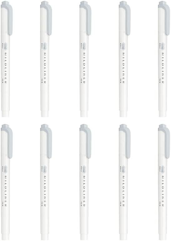 Zebra B-WKT7-MCGR Highlighter, Mild Cool Grey, 10 Count - Product Image