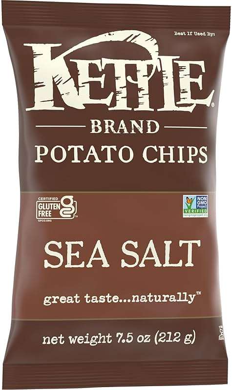 Kettle Foods Sea Salt Potato Chips, 7.5 OZ - Image 7