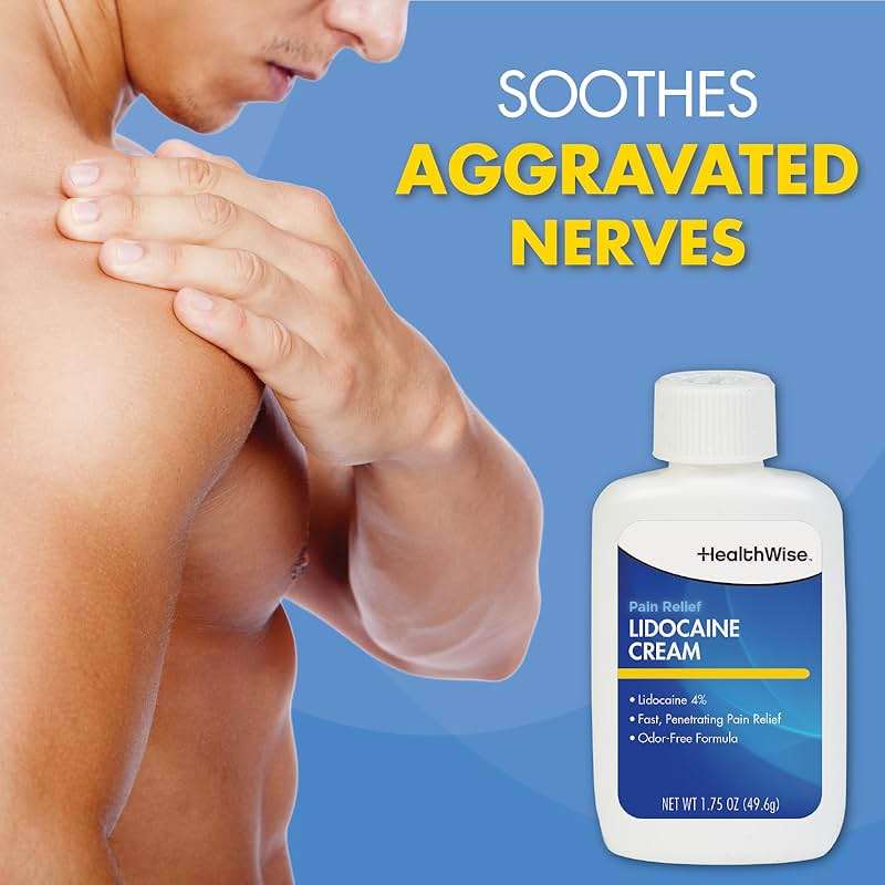 HealthWise Maximum Strength Lidocaine Cream | Numbs Away Pain | Long-Lasting Relief | Non-Greasy | 1.75 Oz - Image 2