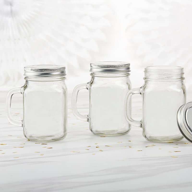 36PCS 12 oz. Large Glass Jars with Lids and Handles, Kate Aspen Mason Jars Mugs, Wide Mouth Drinking Glass and DIY Favor Decor for Wedding, Bridal Shower, Baby Shower Party - Image 4