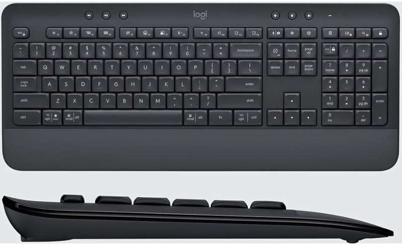 Logitech Signature MK650 Combo for Business, Wireless Mouse and Keyboard, Logi Bolt, Bluetooth, SmartWheel, Globally Certified, Windows/Mac/Chrome/Linux - Graphite - Image 4